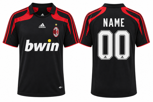 Jerseyjunction AC Milan 2007-08 Third Retro Jersey| Custom Name & Number