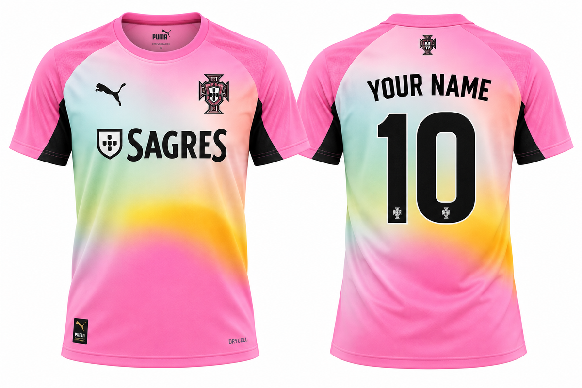 Portugal Pink Training Jersey World Cup 2026  – Custom Name & Number