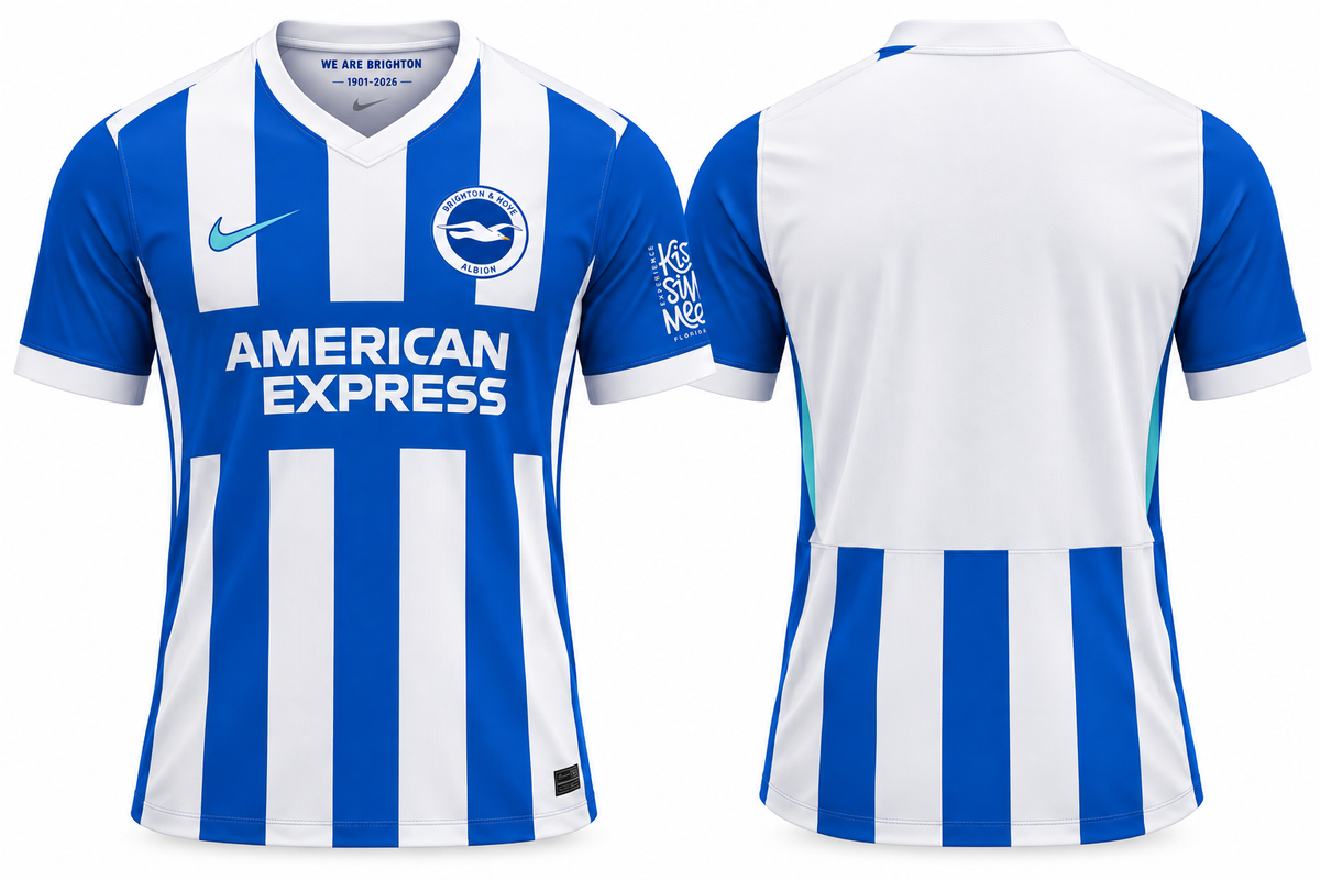 Brighton & Hove Albion 2025-26 Home Kit