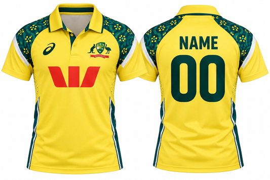 Jerseyjunction Australia cricket fan odi 2025/26 jersey - Print your name number