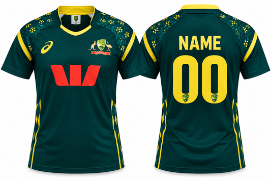 Jerseyjunction Australia cricket fan t20 2025/26 jersey - Print your name number