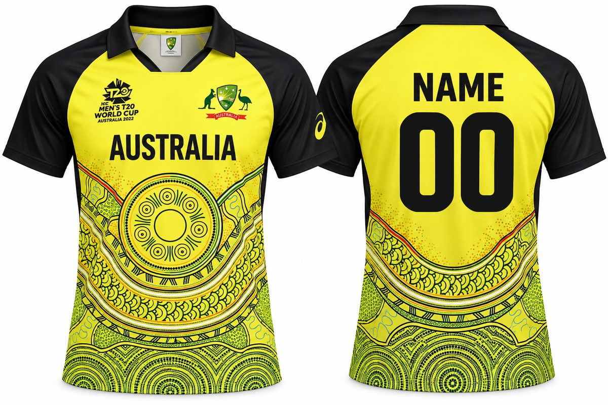 Jerseyjunction Australia cricket mens t20 world cup 2021 jersey - Print your name number