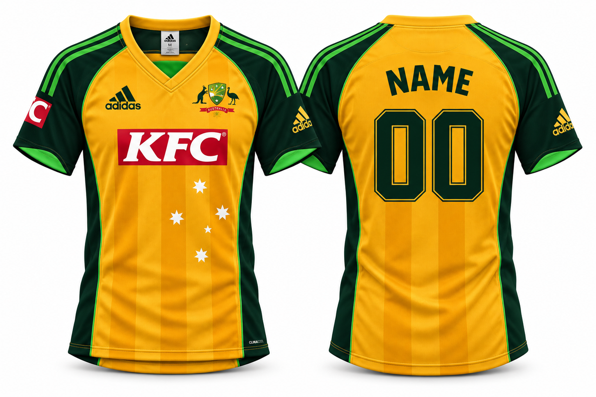 Jerseyjunction Australia cricket mens t20 2009 jersey - Print your name number