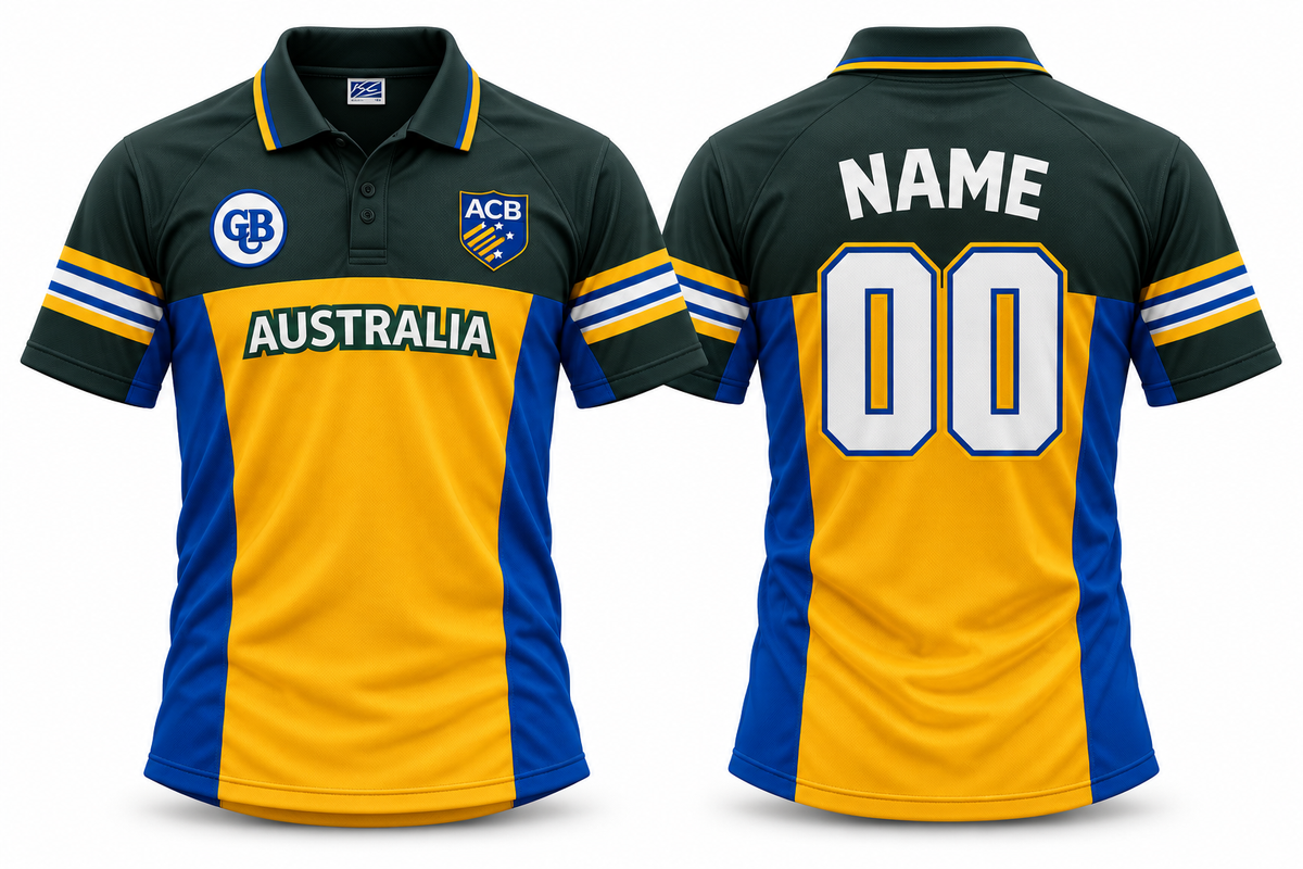 Jerseyjunction Australia cricket mens odi 2000 jersey - Print your name number