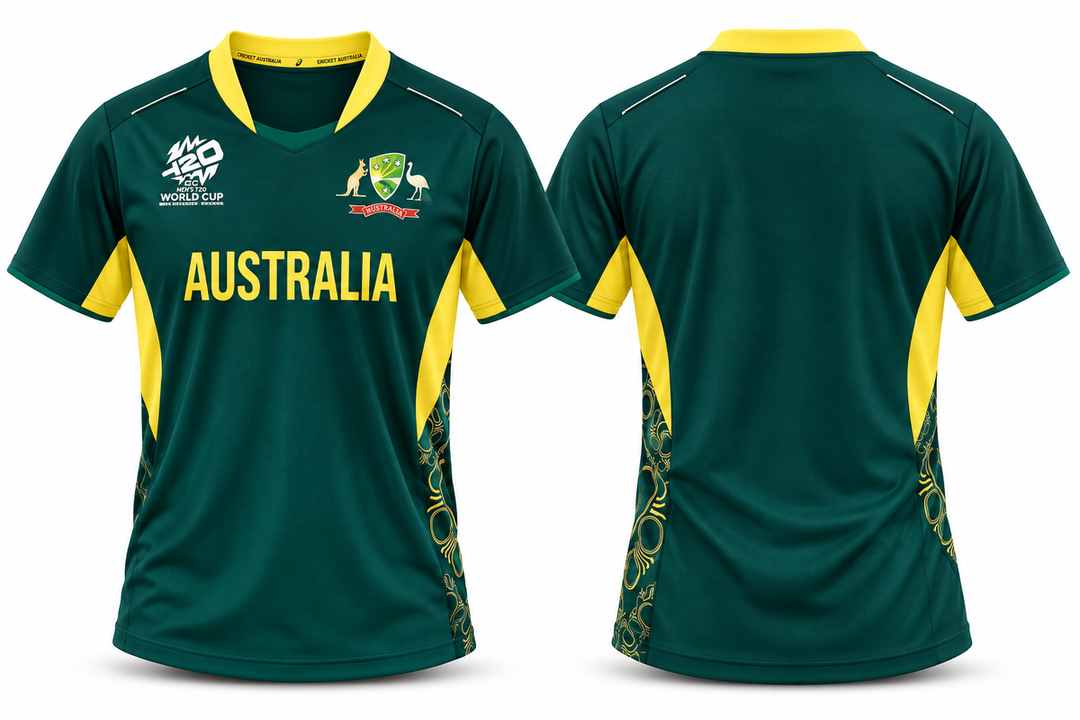 Jerseyjunction Australia cricket 2024 jersey - Print your name number