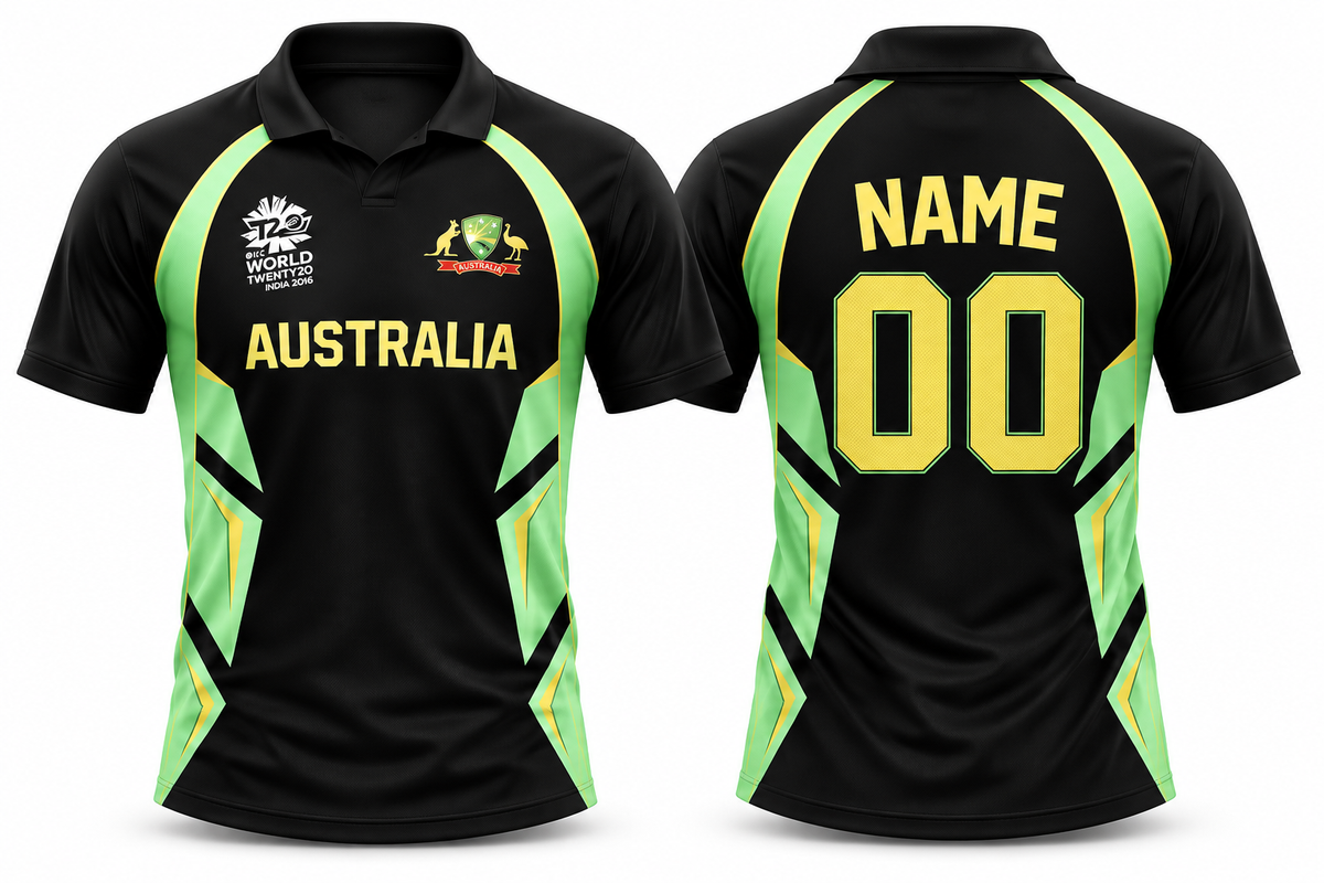 Jerseyjunction Australia cricket 2016 jersey - Print your name number