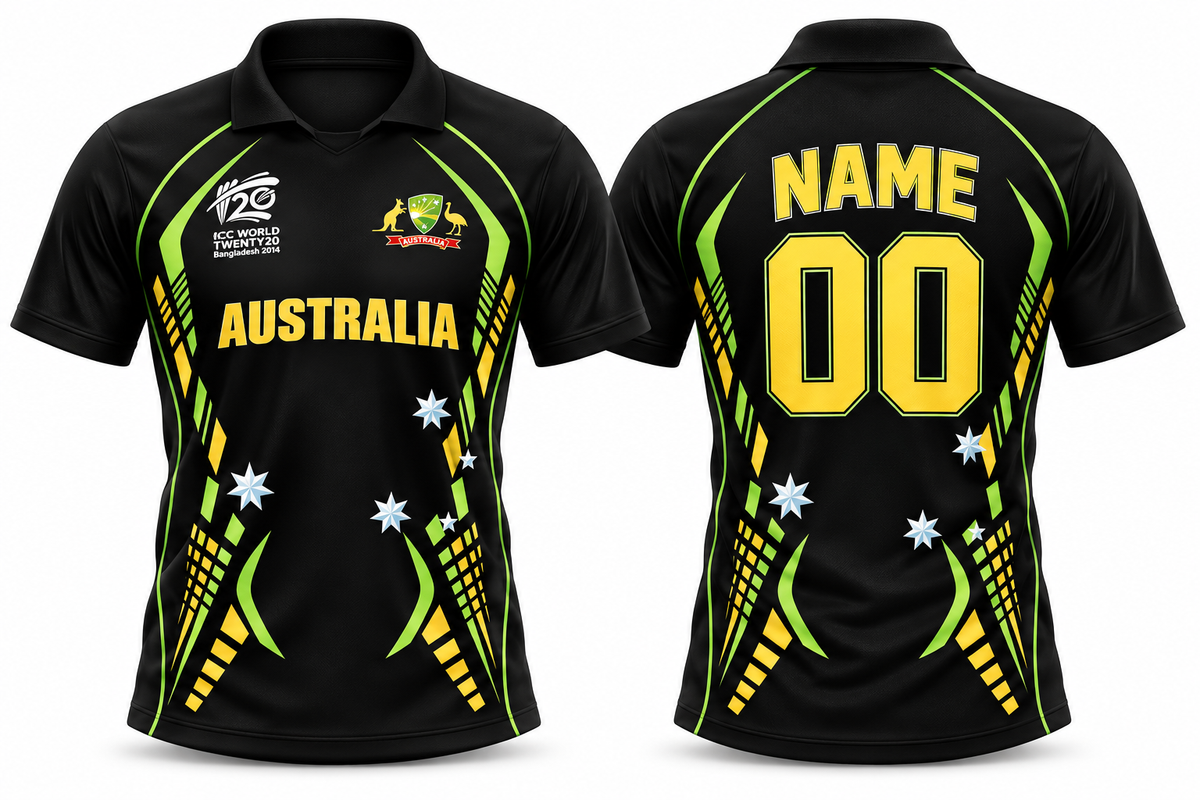 Jerseyjunction Australia cricket 2014 jersey - Print your name number