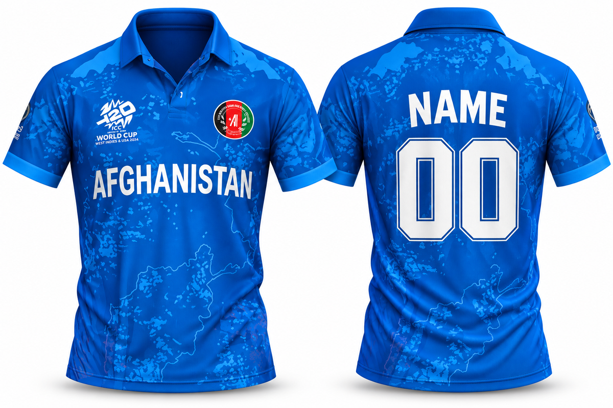 Jerseyjunction Afganisthan worldcup t20 204 jersey - Print your name number