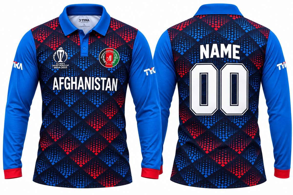 Jerseyjunction Afganisthan odi worldcup 2023 jersey - Print your name number