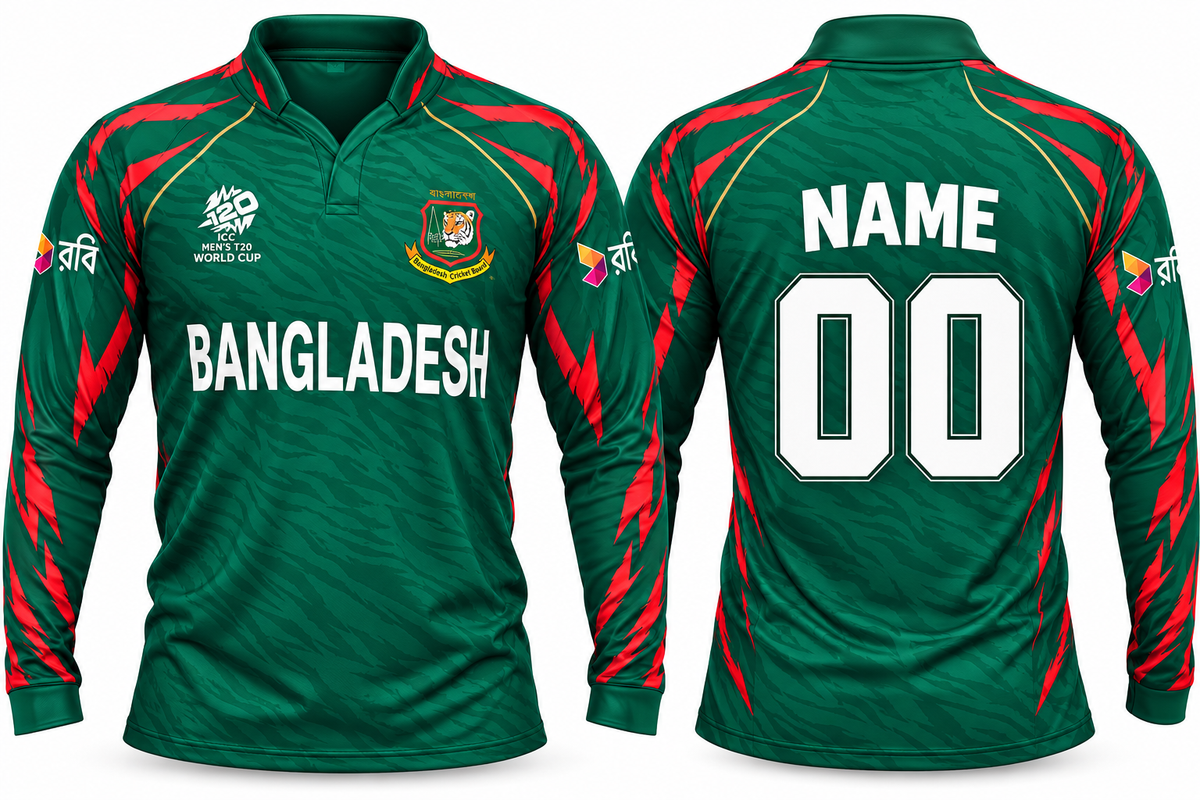 Jerseyjunction Bangladesh 2024 t20 worldcup jersey - Print your name number