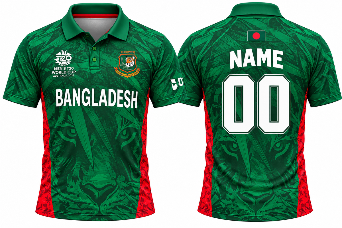 Jerseyjunction Bangladesh 2022 t20 worldcup jersey - Print your name number