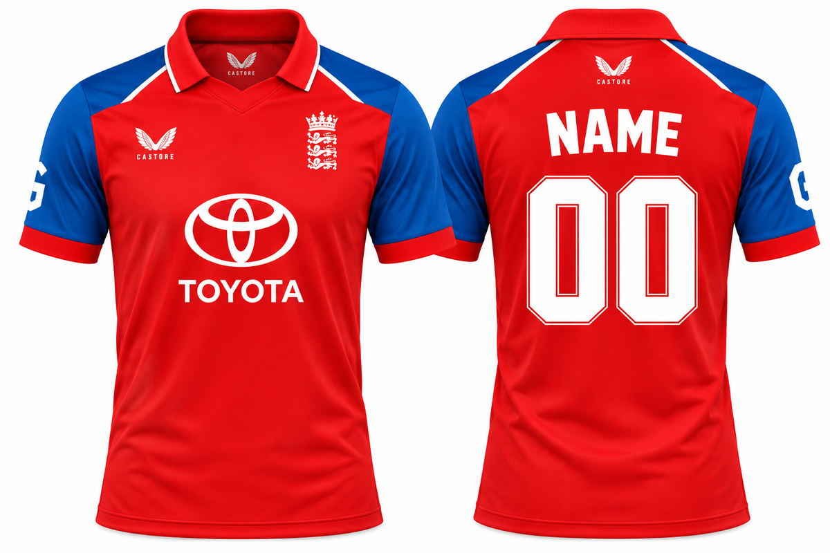 Jerseyjunction England t20 2026/27 jersey - Print your name number