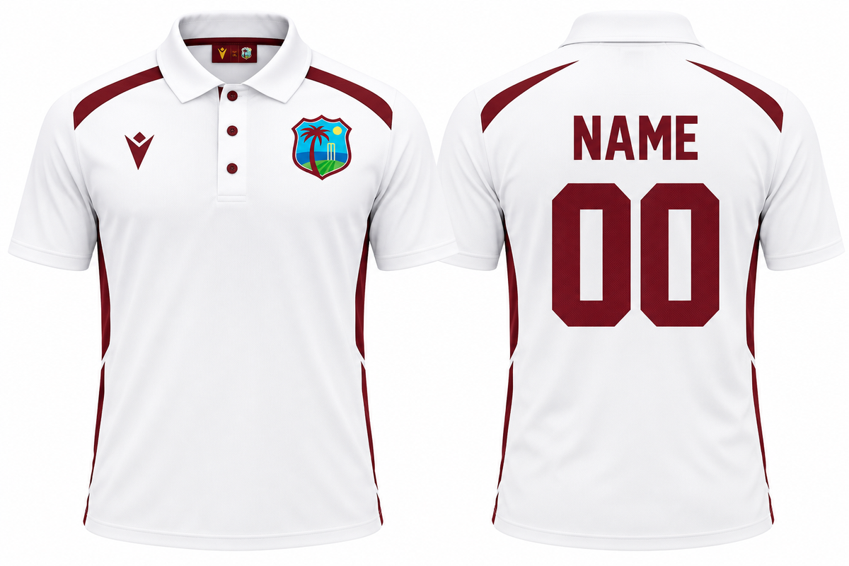 JerseyJunction west indies test 2026 - Print your name number (Copy)