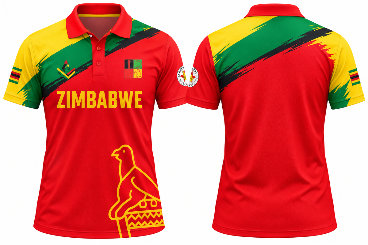 JerseyJunction Zimbabwe cricket latest 2026 half Jersey- Print your name number