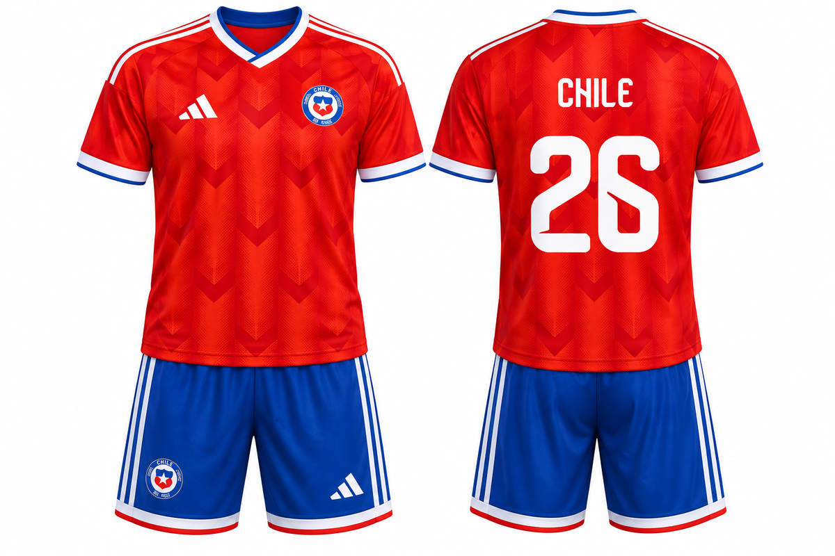 JerseyJuntion Customized Chile 2026 Home Jersey with shorts