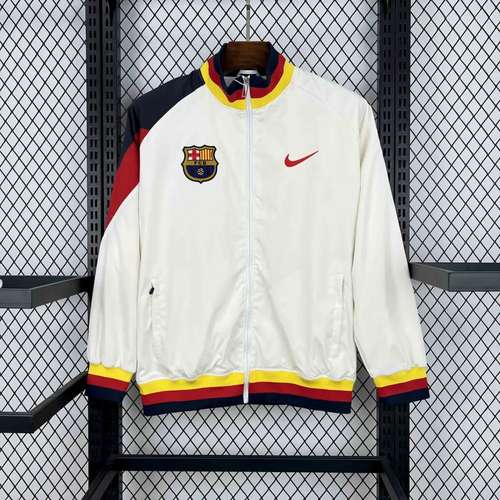 FC Barcelona Beige WindBreaker 2025-26