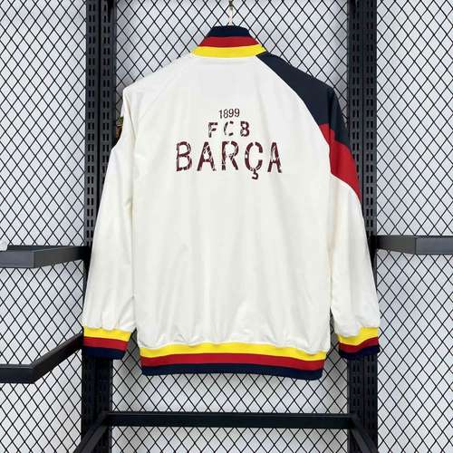 FC Barcelona Beige WindBreaker 2025-26