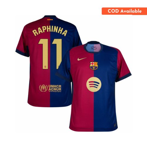 FC Barcelona Home Raphinha Jersey 2024-25