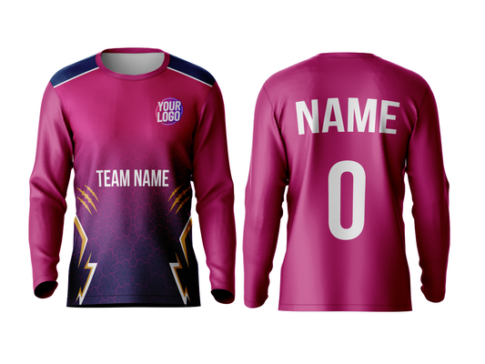 Round Neck Full Sleeve Customized Jersey
