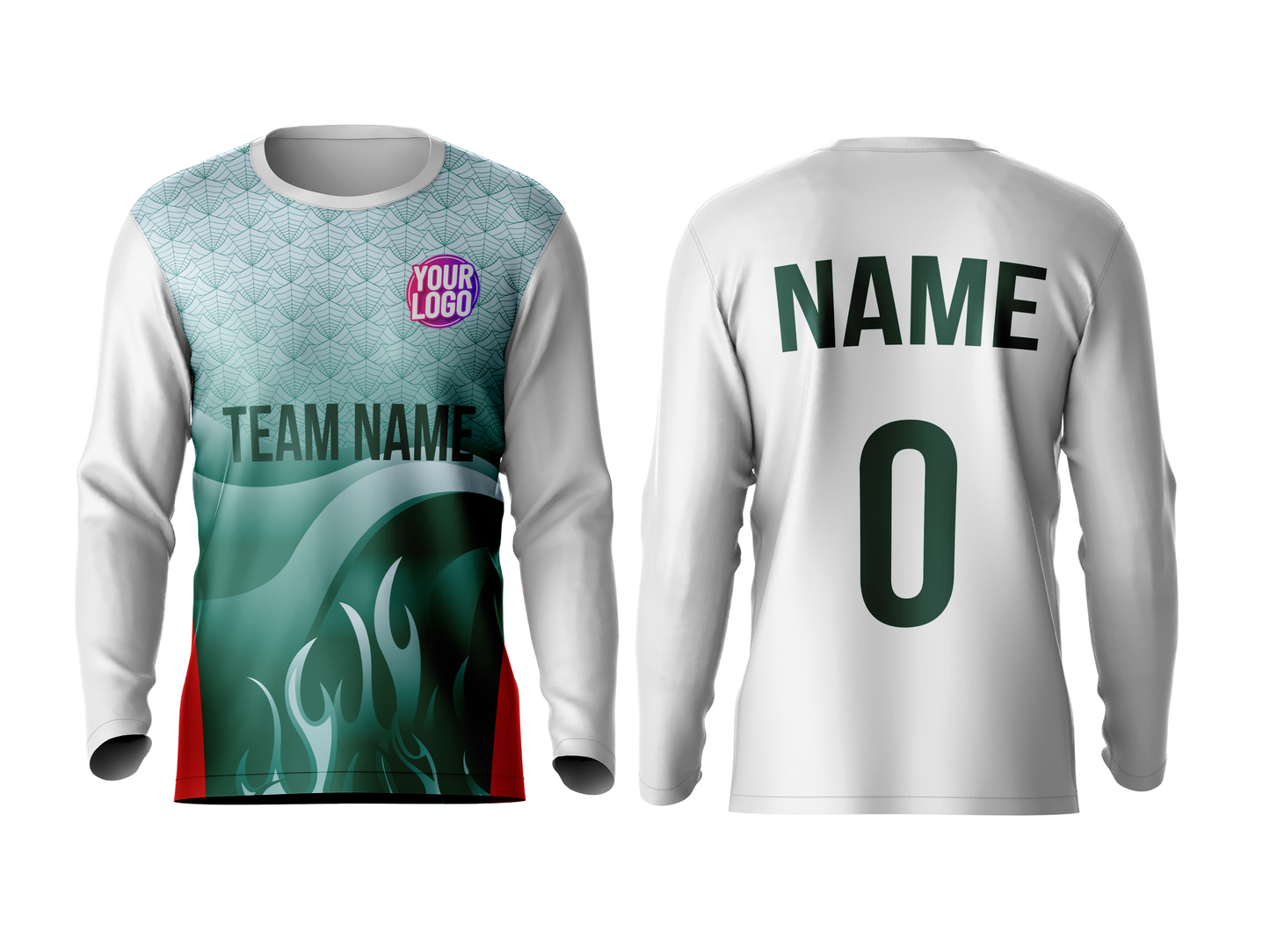 Custom Pattern Full Sleeve Sports Jersey