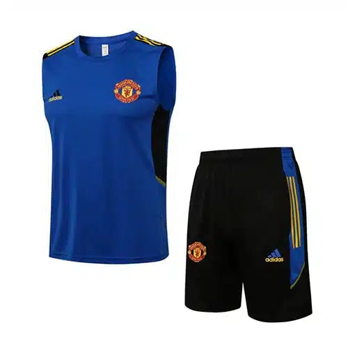 Manchester United Blue Tank Top with Shorts