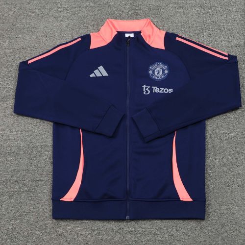 Manchester United Retro Style Black WindBreaker 2025-26