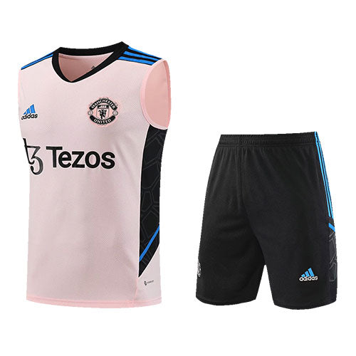 Manchester United Pink Tank Top with Shorts 22-23