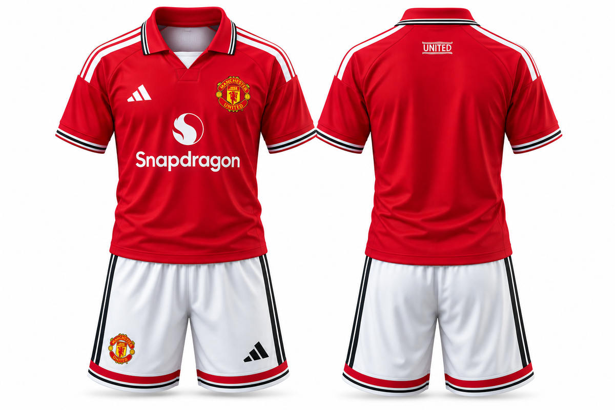 Manchester United Home Kit with shorts 2026/27