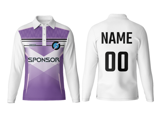 Custom Name Polo Neck Full Sleeve Jersey