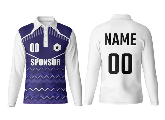 Customized Polo Neck Full Sleeve Jersey for Teams