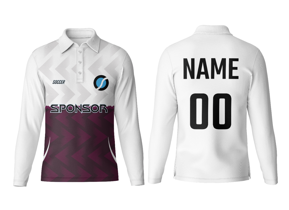 Corporate Customized Polo Neck Full Sleeve Jersey
