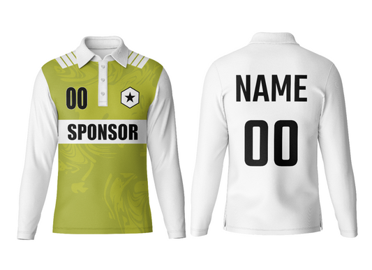 Customized Polo Neck Full Sleeve Jersey for Office Wear