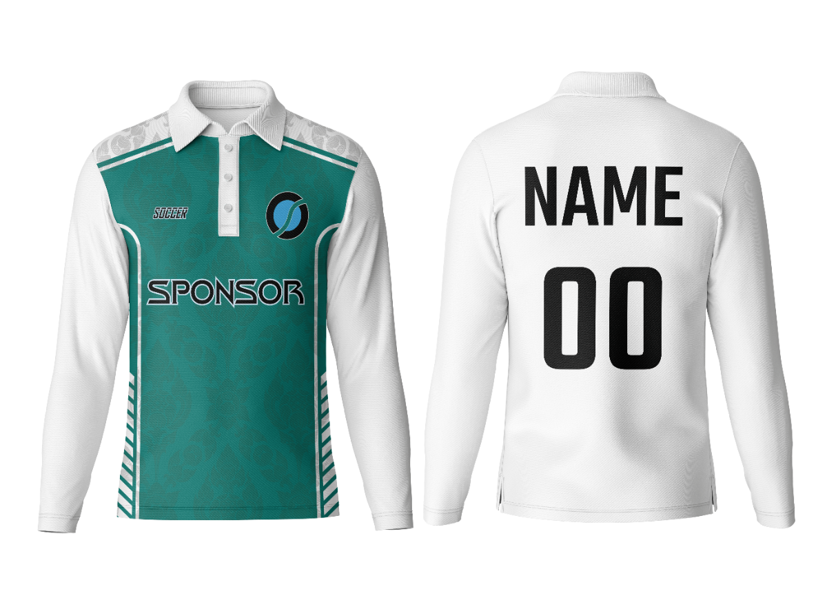 Custom Polo Neck Full Sleeve Jersey with Logo