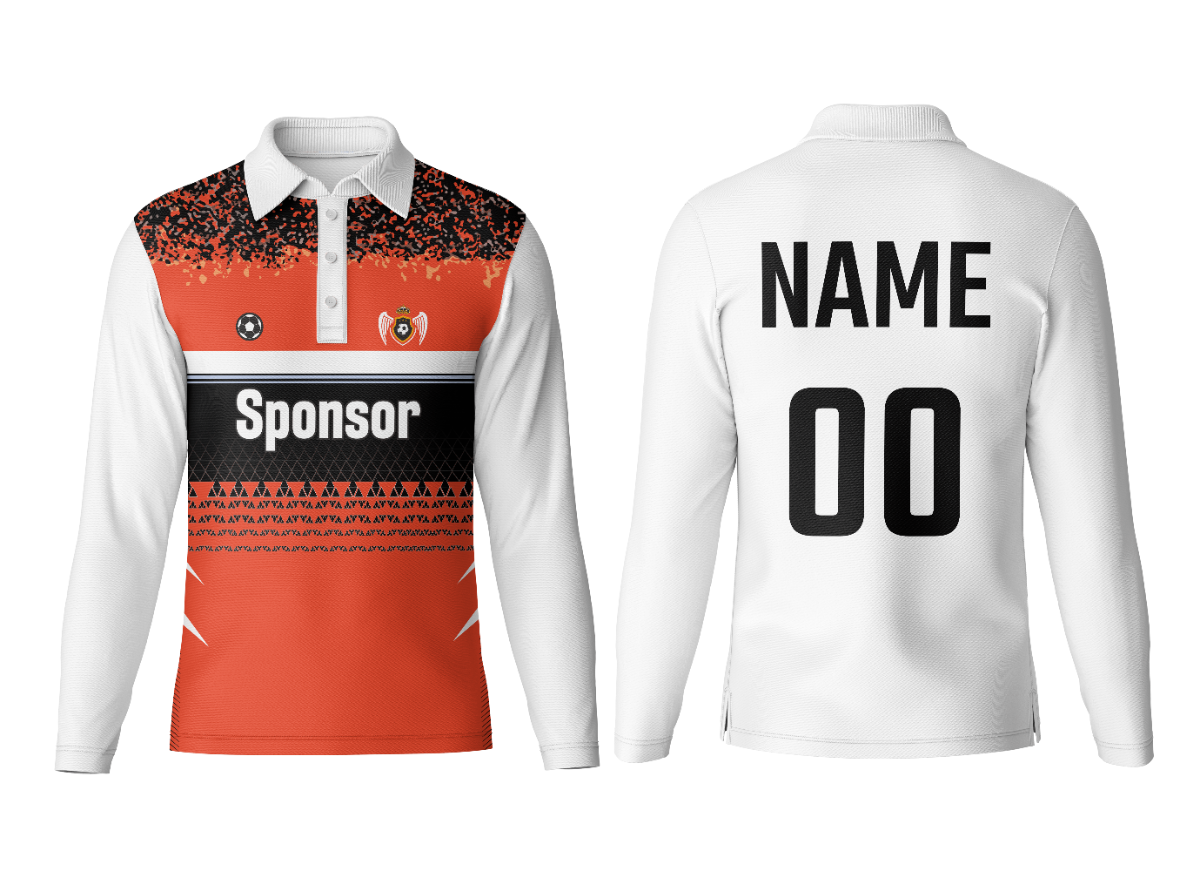 Customized Polo Neck Full Sleeve Jersey for Events