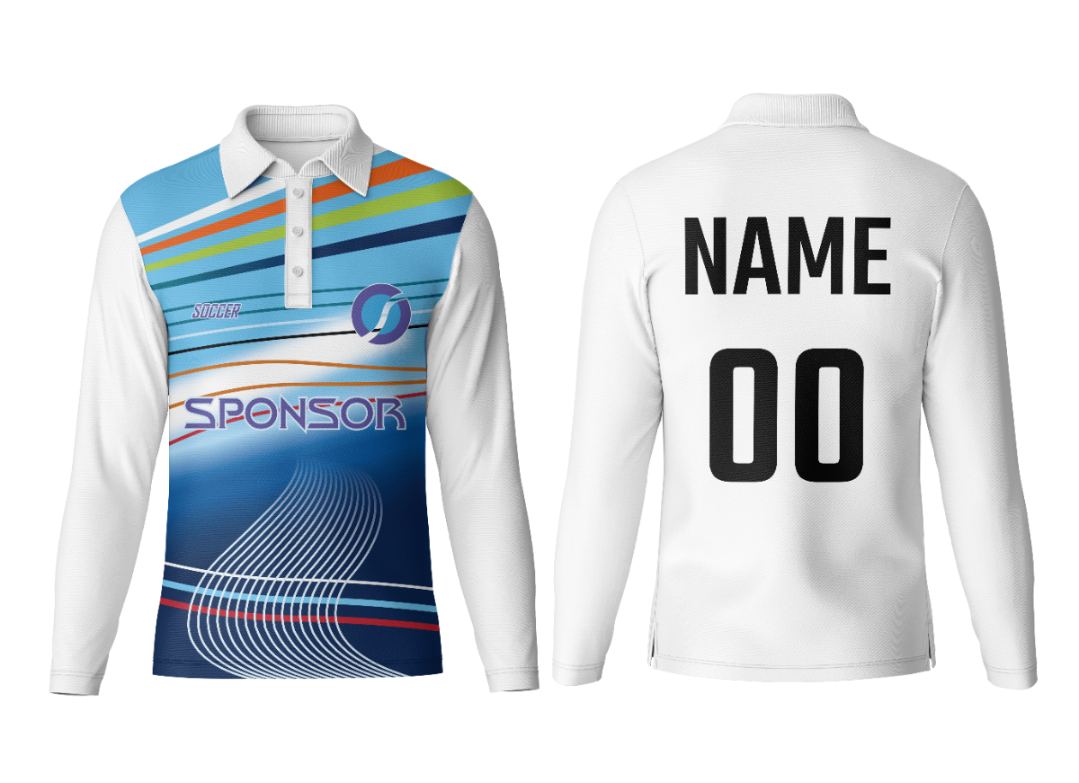 Branded Polo Neck Full Sleeve Jersey Custom Design