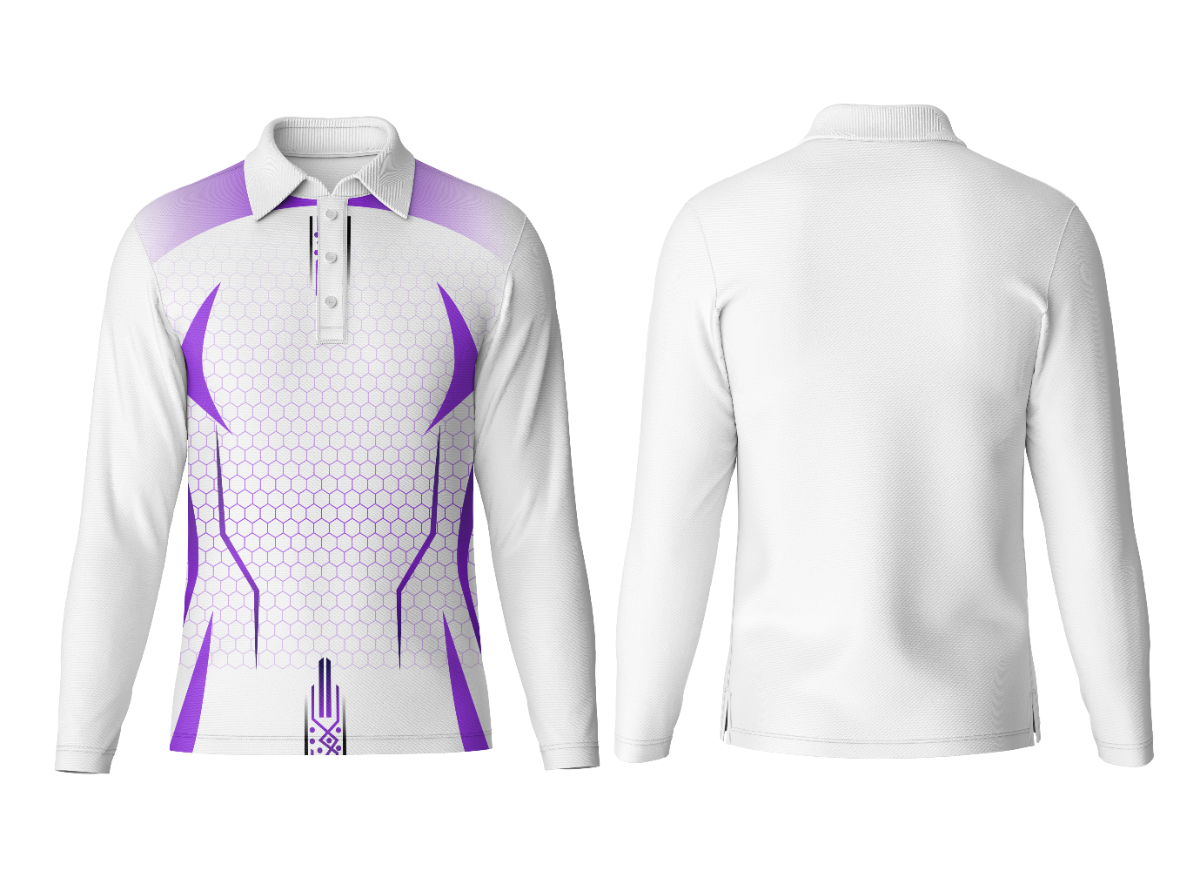 Custom Polo Neck Full Sleeve Jersey for Sports Teams