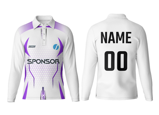 Custom Polo Neck Full Sleeve Jersey for Sports Teams