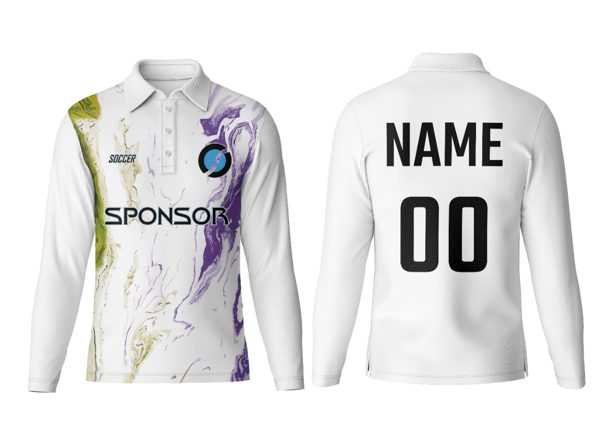 Personalized Polo Neck Full Sleeve Jersey with Name