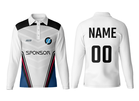 Custom Printed Polo Neck Full Sleeve Jersey