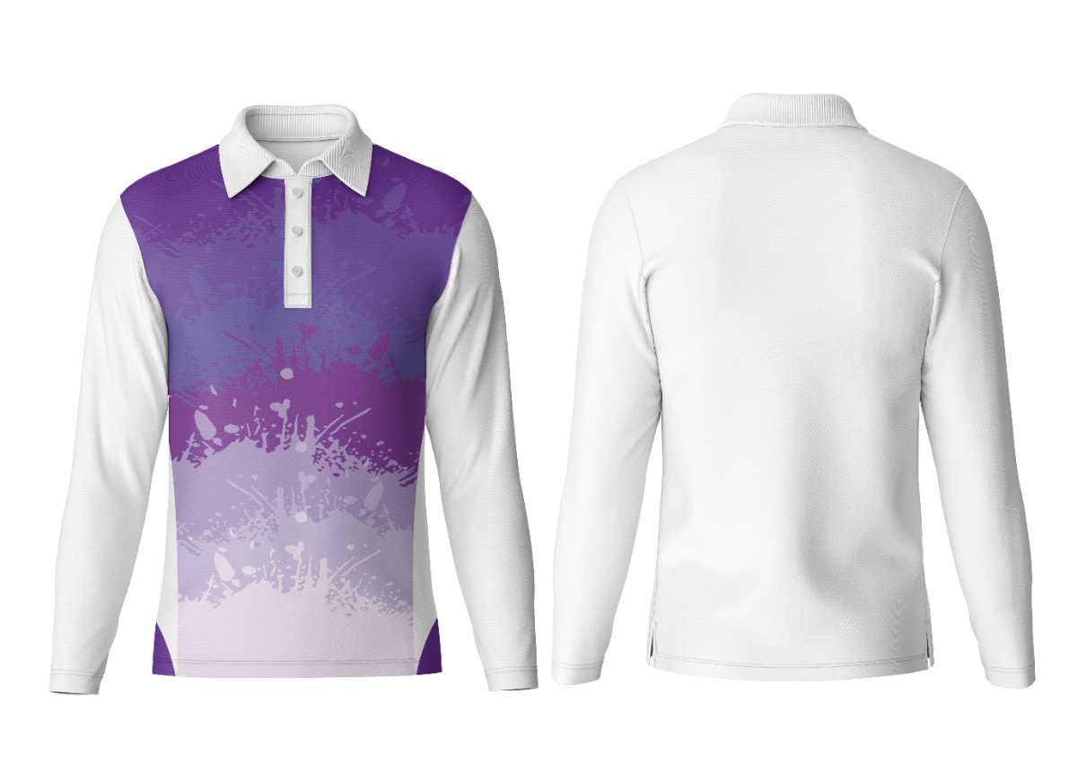 Customized Polo Neck Full Sleeve Jersey with Company Logo