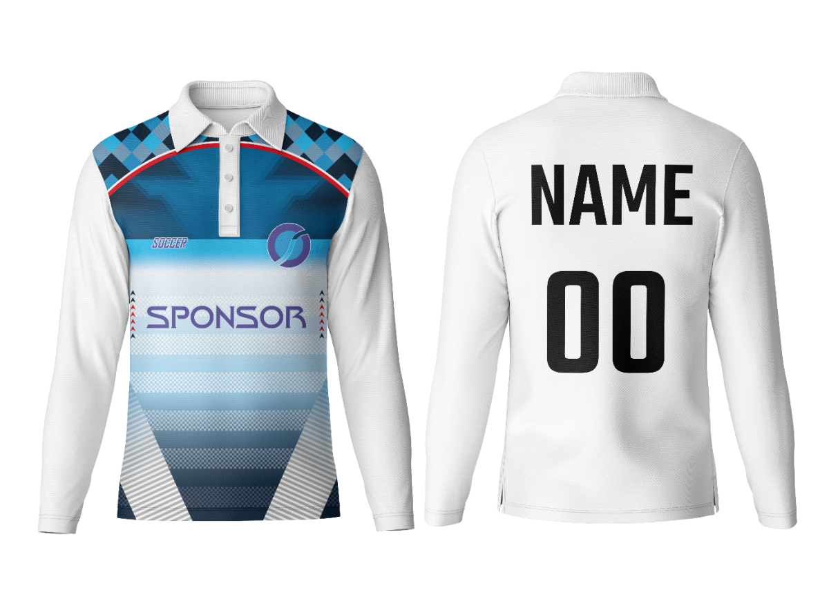 Custom Polo Neck Full Sleeve Jersey Design