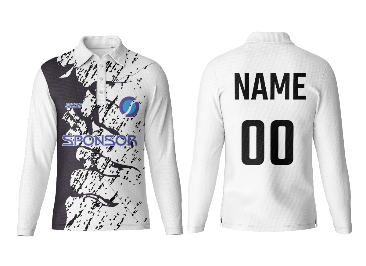 Custom Polo Neck Full Sleeve Jersey for Events & Promotions