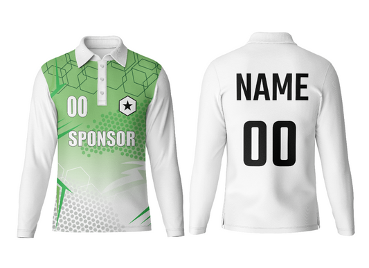 Customized Polo Neck Full Sleeve Jersey Top