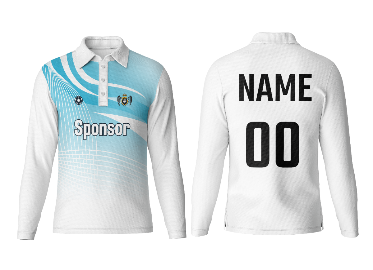Classic Polo Neck Full Sleeve Custom Jersey Top