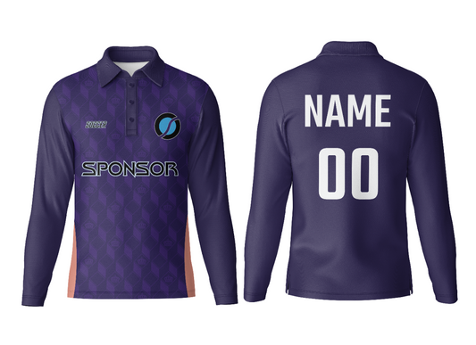 Personalized Polo Neck Full Sleeve Performance Jersey