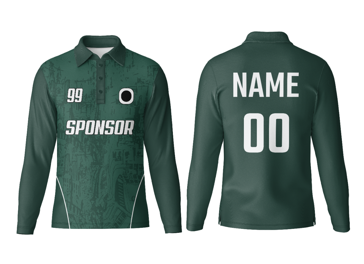 Premium Sports Polo Neck Full Sleeve Custom Jersey