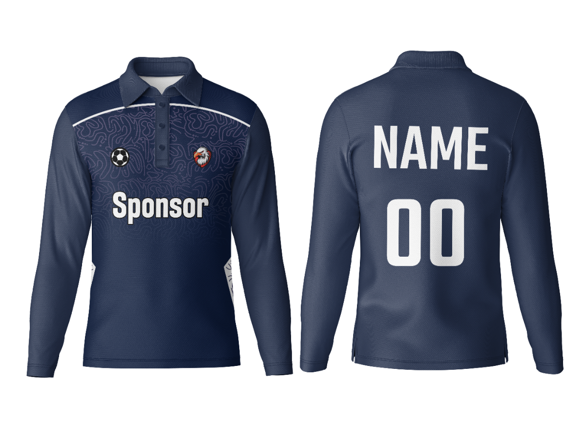 Personalized Polo Neck Full Sleeve Uniform Jersey