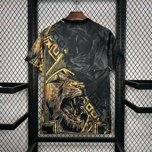 Real Madrid Black & Golden Lion Jersey