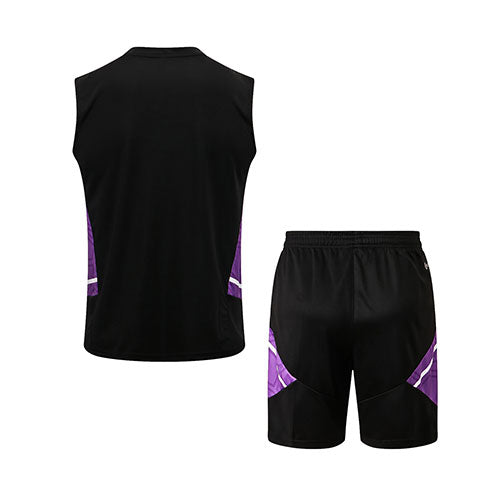 Real Madrid Black Tank Top with Shorts 22-23