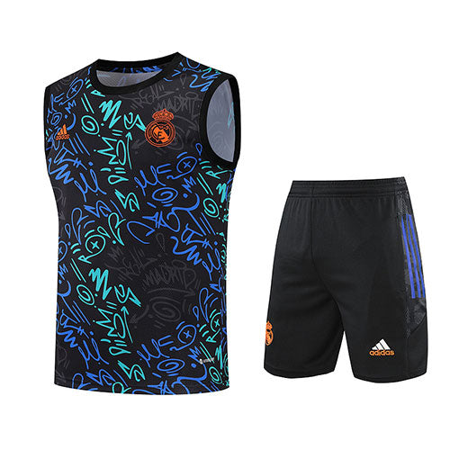 Real Madrid Doodle Tank Top with Shorts 22-23